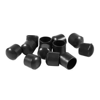 

12 Pcs 16mm Inner Rubber Foot Caps Pipe Caps Protective Caps Chair Caps Cap-Dropship