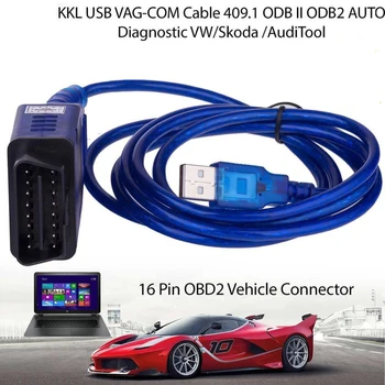 

Car Auto USB Cable KKL VAG-COM 409.1 OBD2 II OBD WINDOWS 98/ME/2000/NT and XP Diagnostic Scanner V W Vag-Com Interface