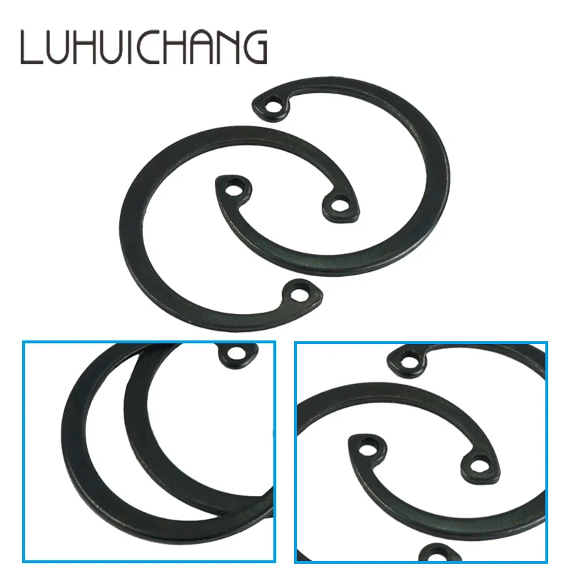 Бесплатная доставка черная шайба LUCHANG из углеродистой стали типа C защелкивающееся внутреннее кольцо
