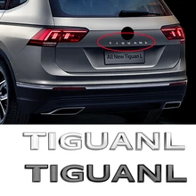 Adhesivo para maletero fuente cartas emblema adhesivo para VW TIGUANL GOLF POLO PHIDEON ARTEON MAGOTAN PASSAT PHAETON coche TOUAREG estilo