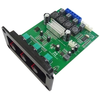

Bluetooth 5.0 Power Amplifier o Board 2X50W TPA3116D2 Sound Amplifiers Stereo Amp Treble Bass Adjustment with Panel