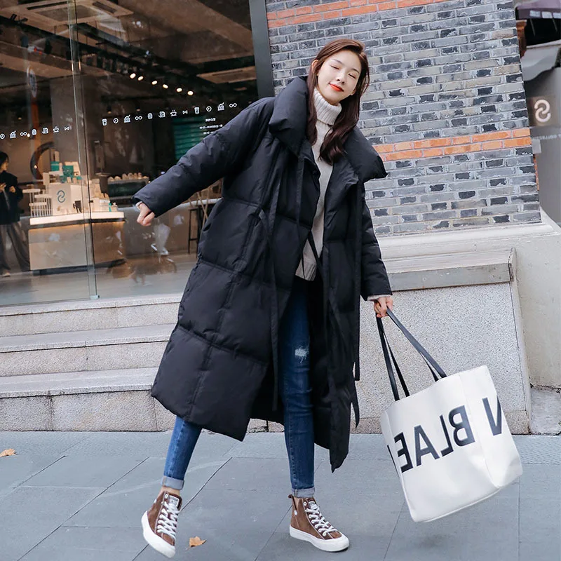 

Dongdaemun Winter Cotton-padded Clothes Women's 2020 New Style Korean-style Loose-Fit Students over-the-Knee Mid-length down Jac
