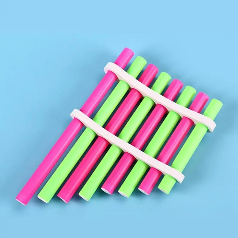 Особенно креативные Пластиковые Музыкальные игрушки Panpipe ручной работы превосходное мастерство для музыкальных инструментов школьников