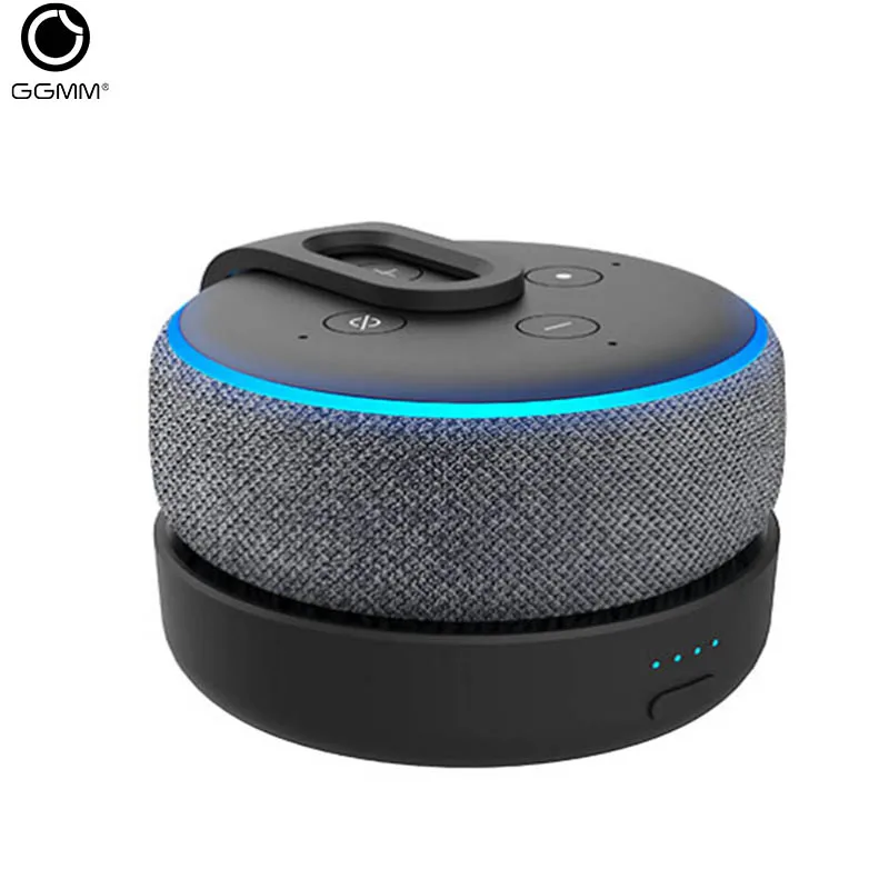 

GGMM Echo Dot Charging Station Portable Battery Base For 3nd Generation Portable 20W 360 Degree Enhanced Sound(Dot Not Included)