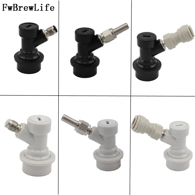 Ball Lock Disconnect Set,Home brew Beer Dispenser Corny Cornelius Keg Connector with FFL 38 516 push-fit and Swivel Nuts (42)