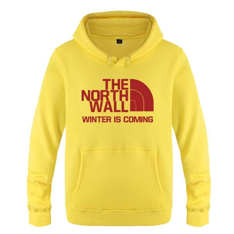 Мужские толстовки с капюшоном Игра престолов THE NORTH WALL флисовая мужская кофта-худи с длинным рукавом мужская Толстовка пуловер для скейтборда Moleton Masculino - Цвет: red hoodie 12
