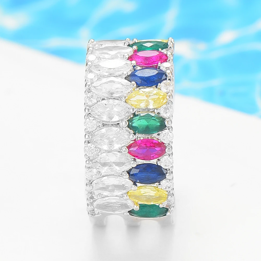 GODKI Luxury Trendy Saudi Arabia Bangle Silver Ring Set Jewelry Sets For Women Wedding Engagement brincos para as mulheres