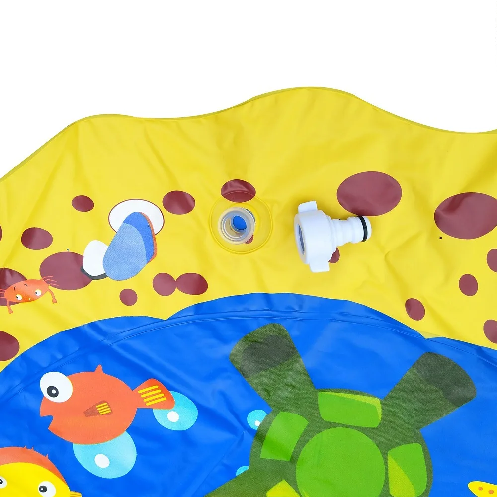 110 см летняя детская игра водяное сиденье игры пляжный коврик газон надувной Спрей Вода подушка игрушки наружная ванна бассейн