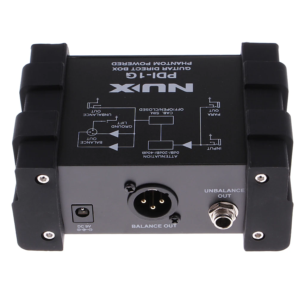 PDI-1G пассивный DI Box/прямой ящик для гитарного бас-миксера Jack, с PARA выходом