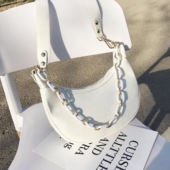 

Crocodile pattern Chain Tote bag 2020 Fashion New Quality PU Leather Women's Handbag Travel Shoulder Messenger Bag Armpit bag
