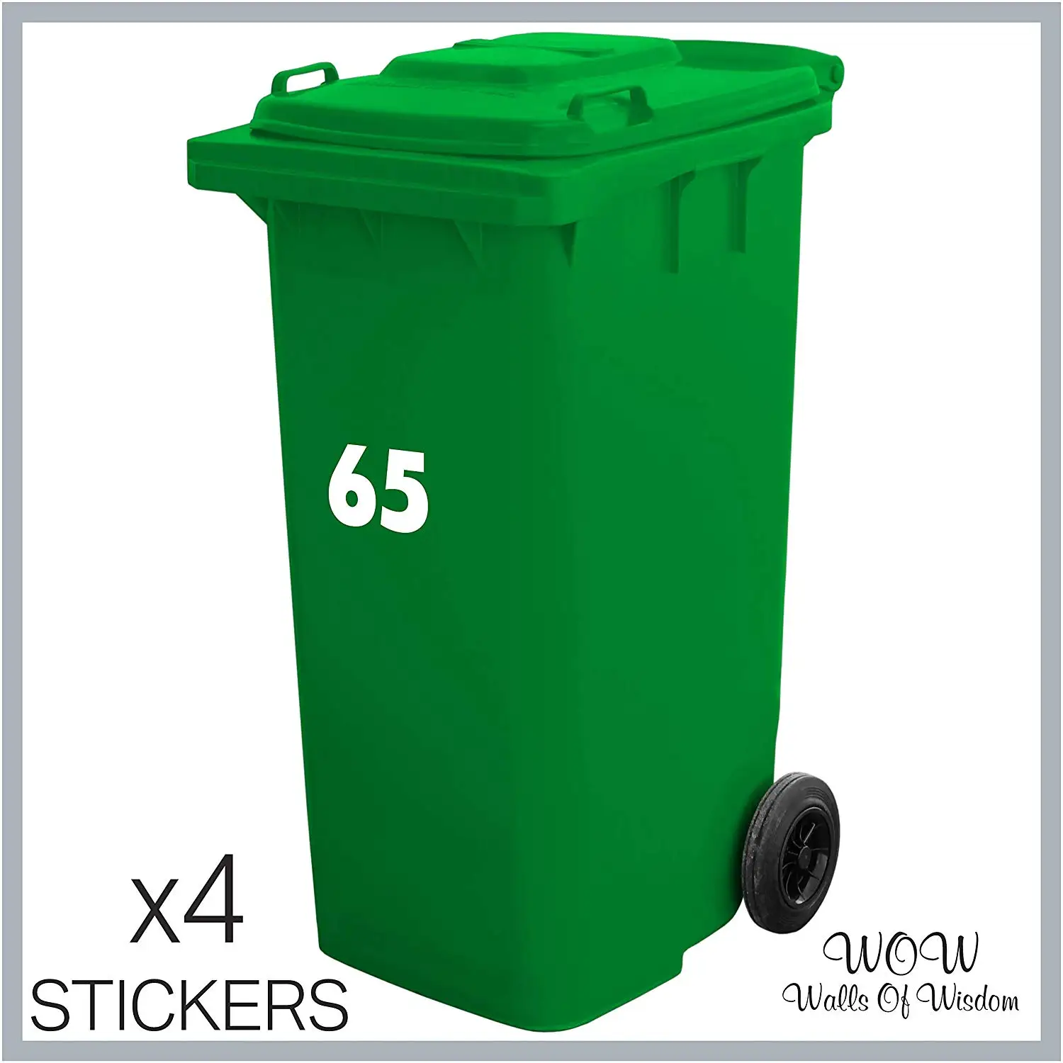 Numerals Stickers Plastic Labels Numbering 150mm 6/" White Sticky Vinyl Numbers
