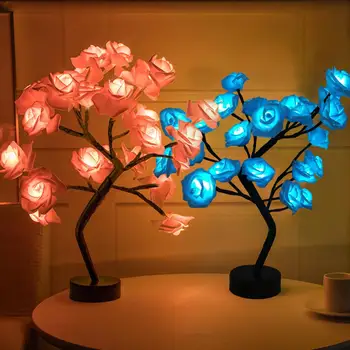 Huiran Led Tafellamp Verlichting Rose Flower Tree Bruiloft Decoratie Kerst Decor Voor Kamer Home Decor Wedding Party Supplies Diy Huiran Led Tafellamp Verlichting Rose Flower Tree Bruiloft Decoratie Kerst Decor Voor Kamer Home Decor Wedding Party Supplies Diy