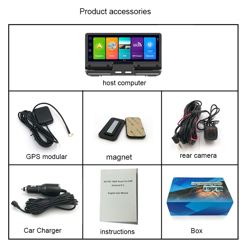 4G   ķ 7 ġ GPS ̼ ADAS Ĺ ī޶ 2G + 32G ȵ̵ 8.1   ڴ 1080P, ڵ ú DVR