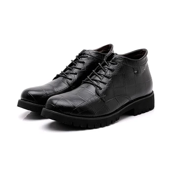 

New fashion embossed leather boots, genuine leather men's shoes, soft leather leisure shoes, shoes, men's shoes boots