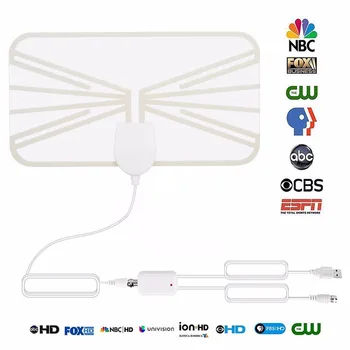 

50 miles Antenna TV Digital 720p 1080i 4K ATSC Antena Digital Indoor HDTV 1080P HD TV Antenna Support DTMB ATSC DVB-T DMB-T