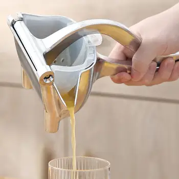 

Golden Manual Lemon Squeezer Hand Press Fruit Juice Tool Fruit Squeezer Manual Juicer Aluminum Alloy Multifunctional