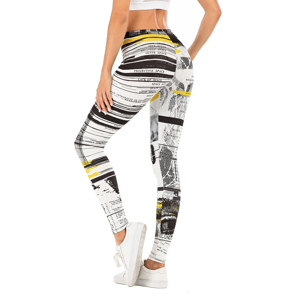 

Fashion Woman Pants Sexy Women Legging Stitching streak Printing Fitness leggins Slim legins Soft and stretchy Leggings#3
