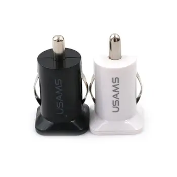 

Hot sale 12V Power Adapter Universal Car Truck Dual 2 Port USB Mini Charger Adapter Random Color