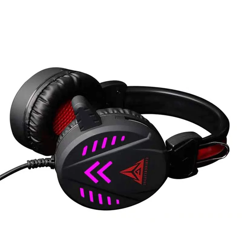Stereo Gaming Headset for PS4 PC Noise Cancelling over Ear Headphones with LED Light Bass Surround Soft Memory Earmuffs