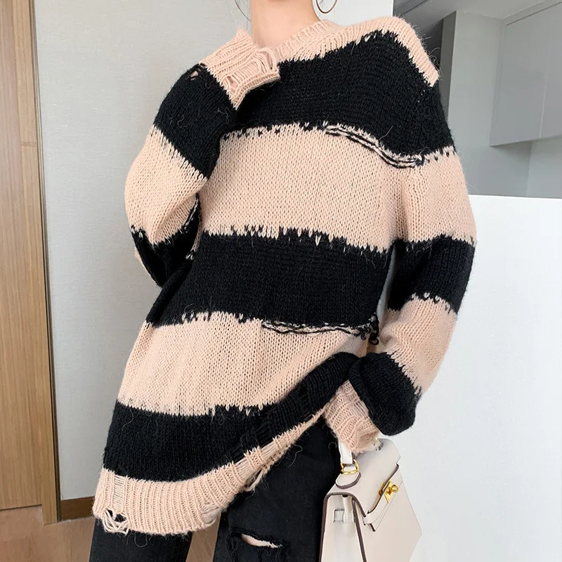 DEAT 2020 Autumn Winter New Quality Fashion Stripe