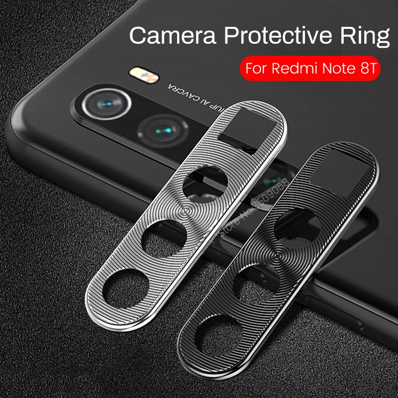 Защитный чехол с кольцом для объектива камеры Xiaomi Redmi Note 8 Pro металлический