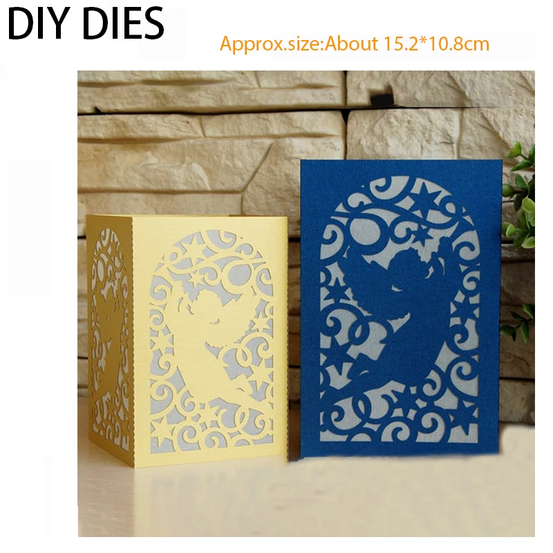 

DIY DIES metal cutting die frame religion angel kid background craft die cutting die for DIY paper card scrapbook