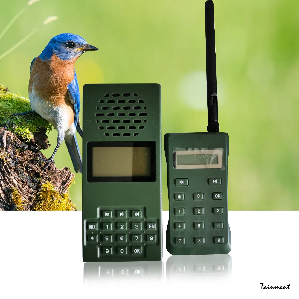 20W Hunting Speaker MP3 Player Bird Decoy Bird Caller Remote Control Outdoor 