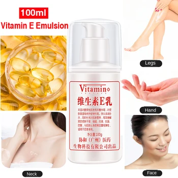 

100ml Vitamin E Emulsion Face Cream Vitamin E Milk Face Care Moisturizing Anti-Aging Anti Wrinkle Day or Night Face Cream