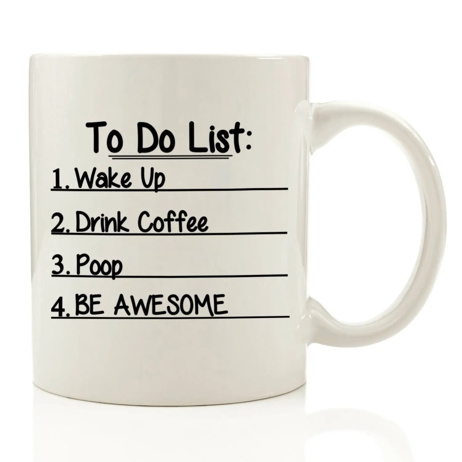 To Do List Funny Coffee Mug 11 Oz Wake Up Drink Poop Be Awesome Christmas Gift | Дом и сад