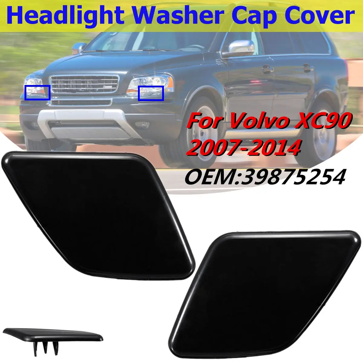 1 пара насадка для омывателя переднего бампера Volvo XC90 2007 2008 2009 2010 2014 39875254