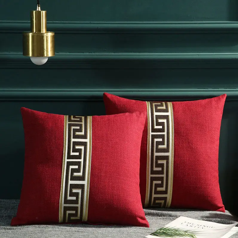 Nordic Cotton Linen Pillow Simple Modern Thickened Living Room Sofa Decoration Pillow Removable and Washable bench cushion 4