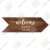 Putuo Decor Wedding Arrow Wooden Sign Wood Plaque Welcome Guide Board for Marry Wedding Scene Sweet Love Hanging Irregular Sign 18