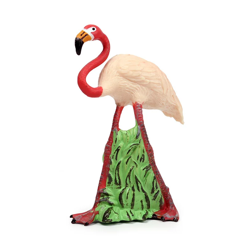 

Children's Simulation wild animal toy model bird flamingo red-crowned crane decorative model Collecting gifts Toy model