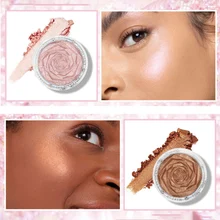 6 Highlighter Powder Waterproof Glitter Palette Makeup Glow Face Contour Shimmer Illuminator Highlight Long Hold Time Cosmetics
