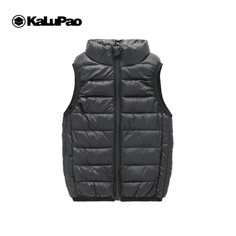 

Kalupao New Autumn Winter Kids Waistcoats for Boys Vest Cartoon Boy Black Outerwear Turtleneck Jackets Vests Baby Boy Warm Coat