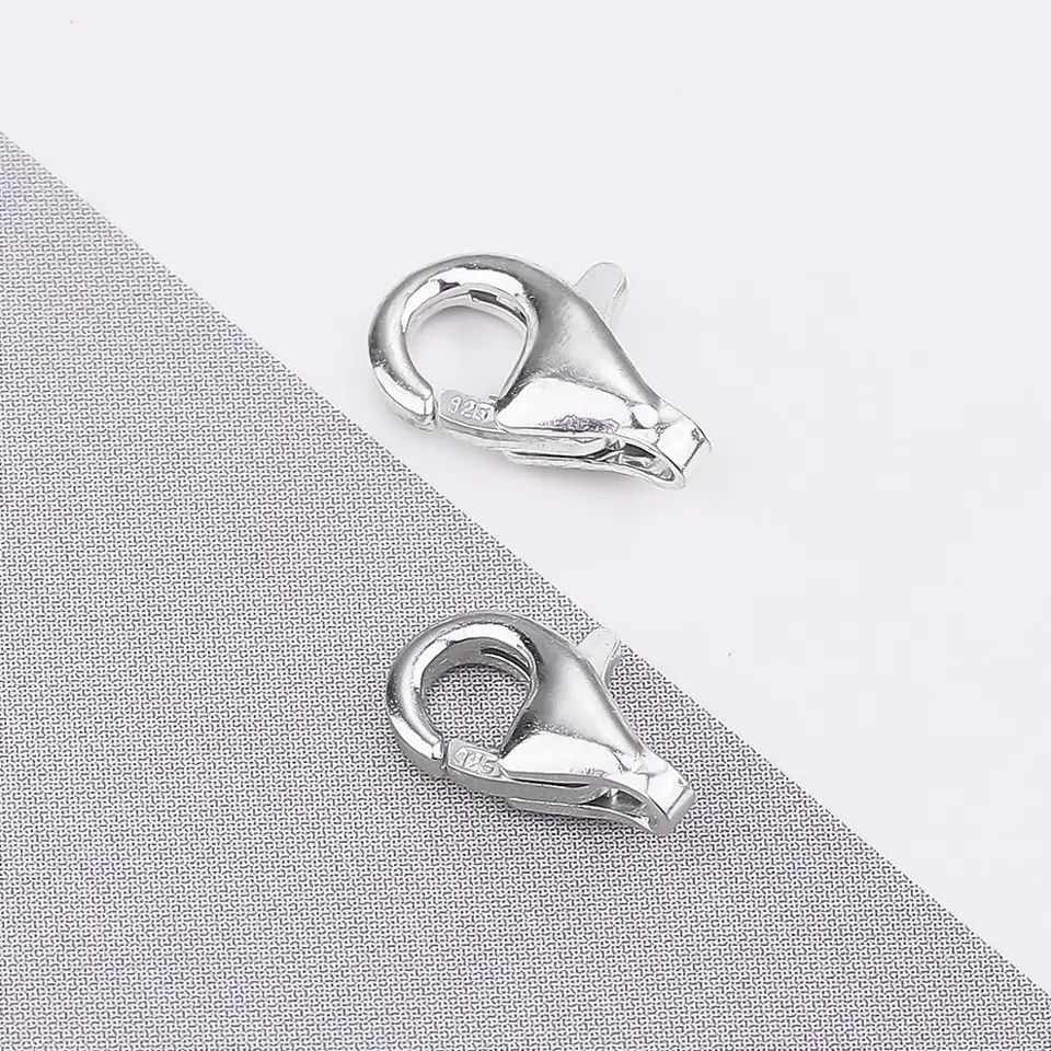 10 Stuks Ovale Karabijnhaak Kettingconnector Roestvrijstalen Veersluitingen Armbandsluitingen Sleutelhangersloten
