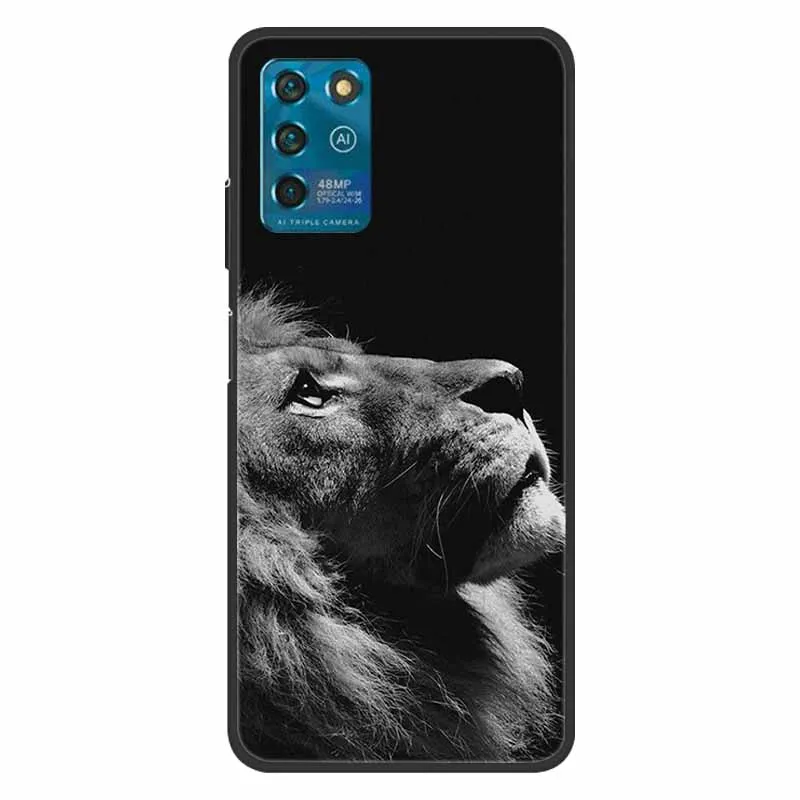 Kit Cover + Vetro Temperato Per ZTE Blade V30 Vita: Custodia Morbida TPU Nero E Pellicola Protettiva 9H
