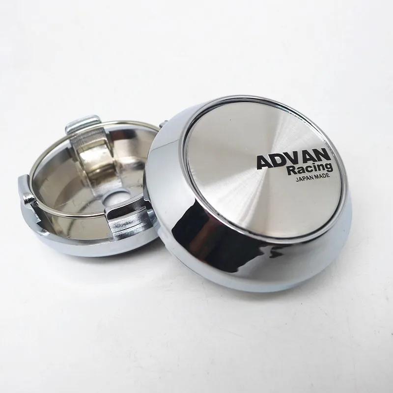 4pcs 64mm Wheel Center Hub Caps Advan Racing Japan Make Rims Dust-proof Cover Hubcaps Auto Styling Accessories
