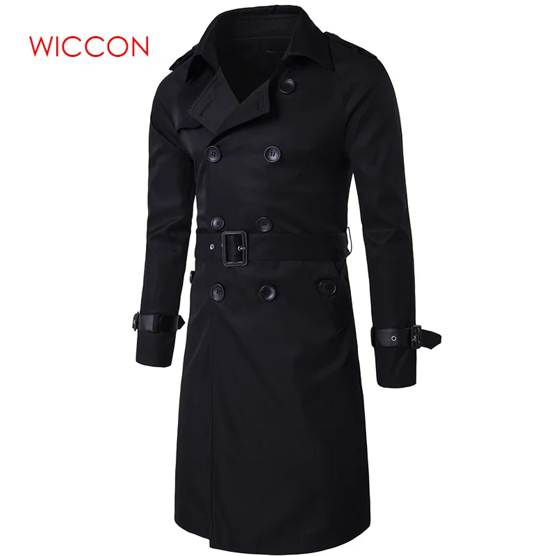 New Trench Coat Men Brand Clothing Top Quality Mens Trench Coat New Fashion Designer Men Long Coat Autumn Winter