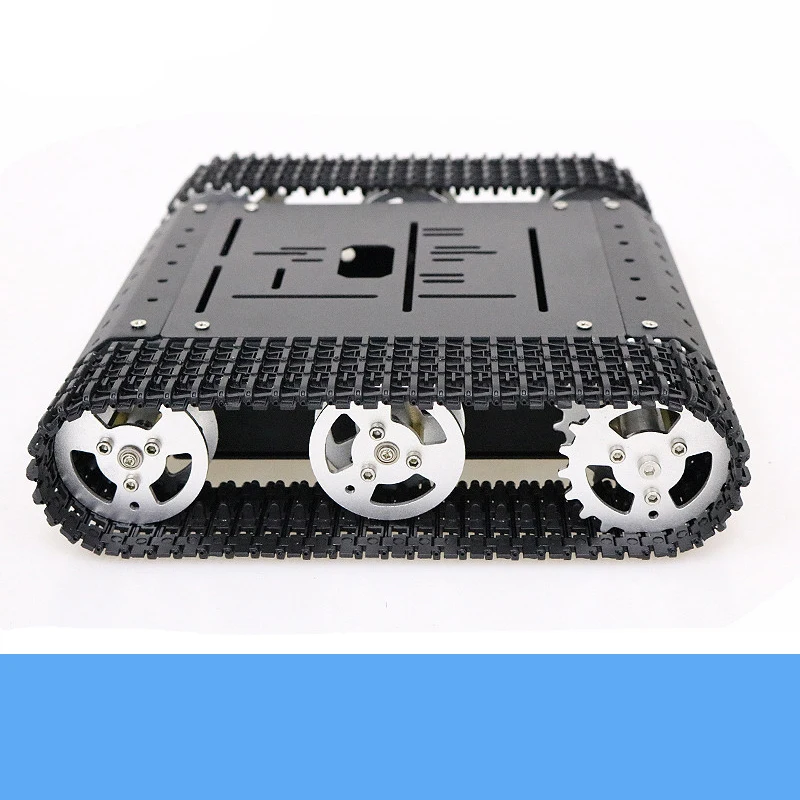 4WD металлический Смарт rc Танк шасси комплект TC100 гусеничный Роботизированный образование 4 шт. высокий крутящий момент DC Мотор скорость отзывы DIY для Arduino