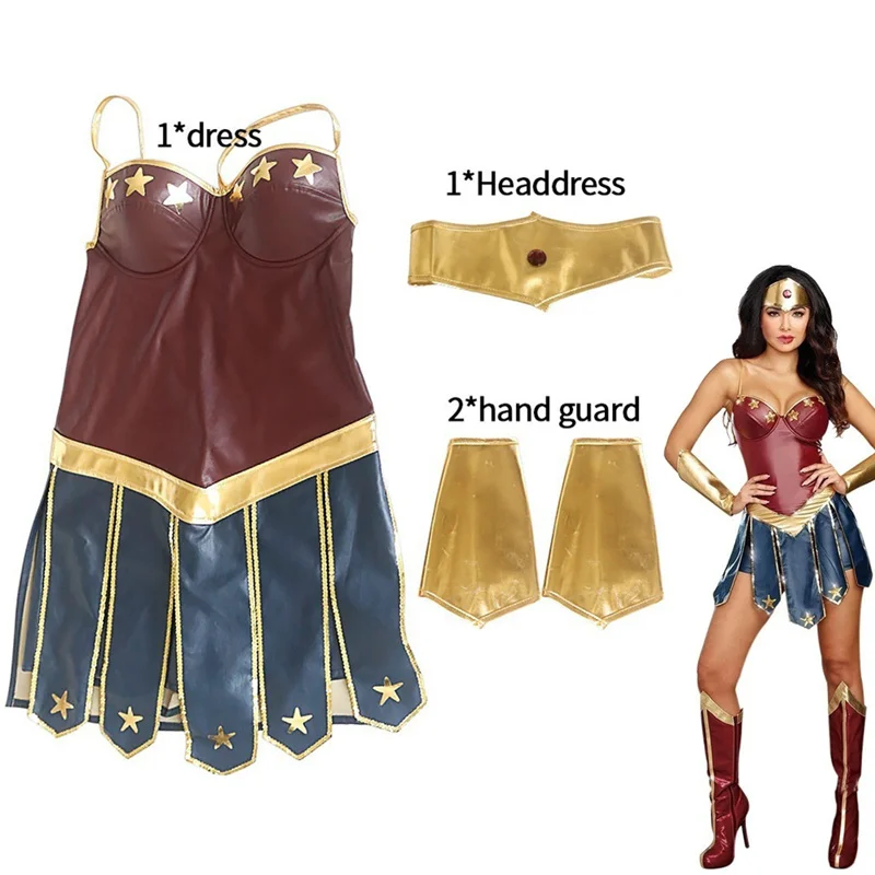 Костюм для косплея wonder woman сексуальный костюм платье супер женщины Супермена Super