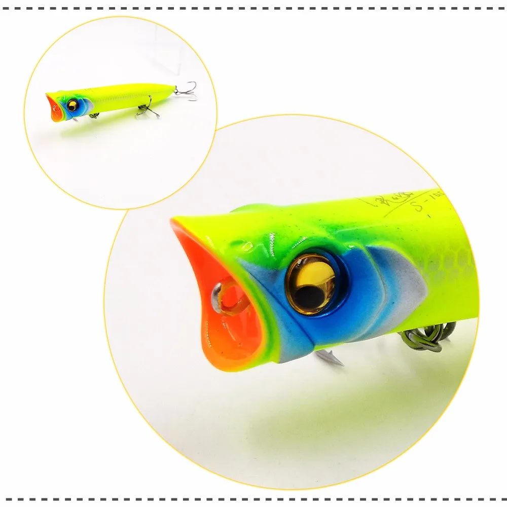EWE Guibo 70/85/105/115mm ǥ ÷   Ȥ 7/9.5/13.5/18g Topwater ΰ Wobbler  ϵ ̳