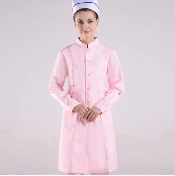 

high-quality cotton breathable nursing suit jacket laboratory scrub unisex overalls beauty salon pet shop overalls solid color