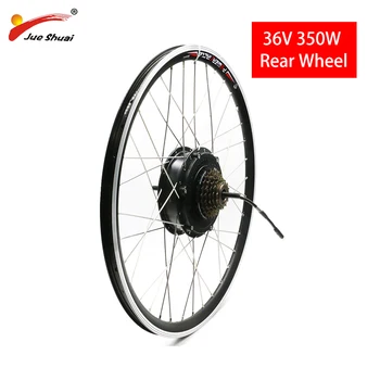 

36V 350W Electric Motor Wheel with 6/7 Freewheel ebike Rear Motor Engine 20" 24" 26" 700C 28“ Electric Bike eBIKE Conversion Kit