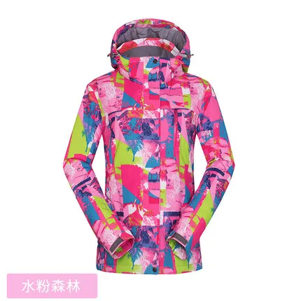 Лыжный костюм Warme Anzug Frauen wausserdicht Winddicht Skifahren und Snowboarden Jacke Hosen - Цвет: 06