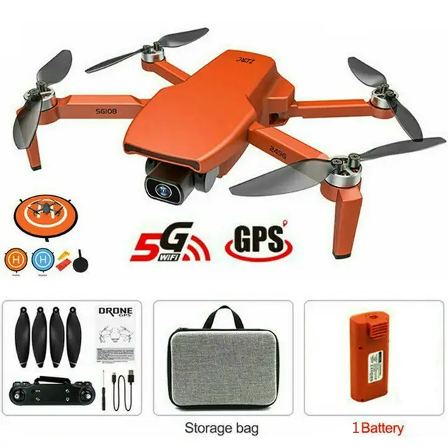 SG108 GPS Drone 4K HD Dual Camera WIFI FPV RC Quadcopter Foldable Drone Airplane 28Mins Flight Time
