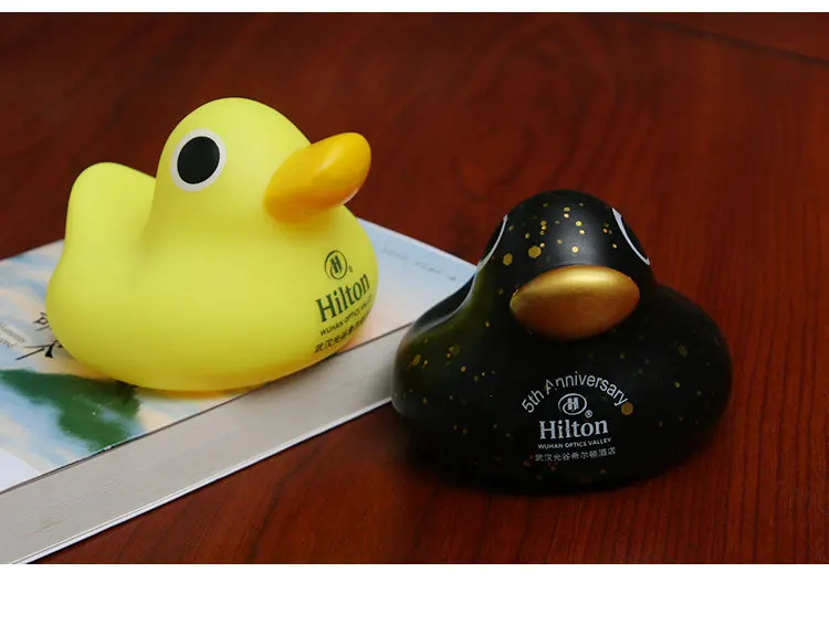 Винил; утка игрушка Статуэтка из ПВХ милый Psyduck Детские утенок для ванны плавающая большая желтая утка Детский образовательный подарок
