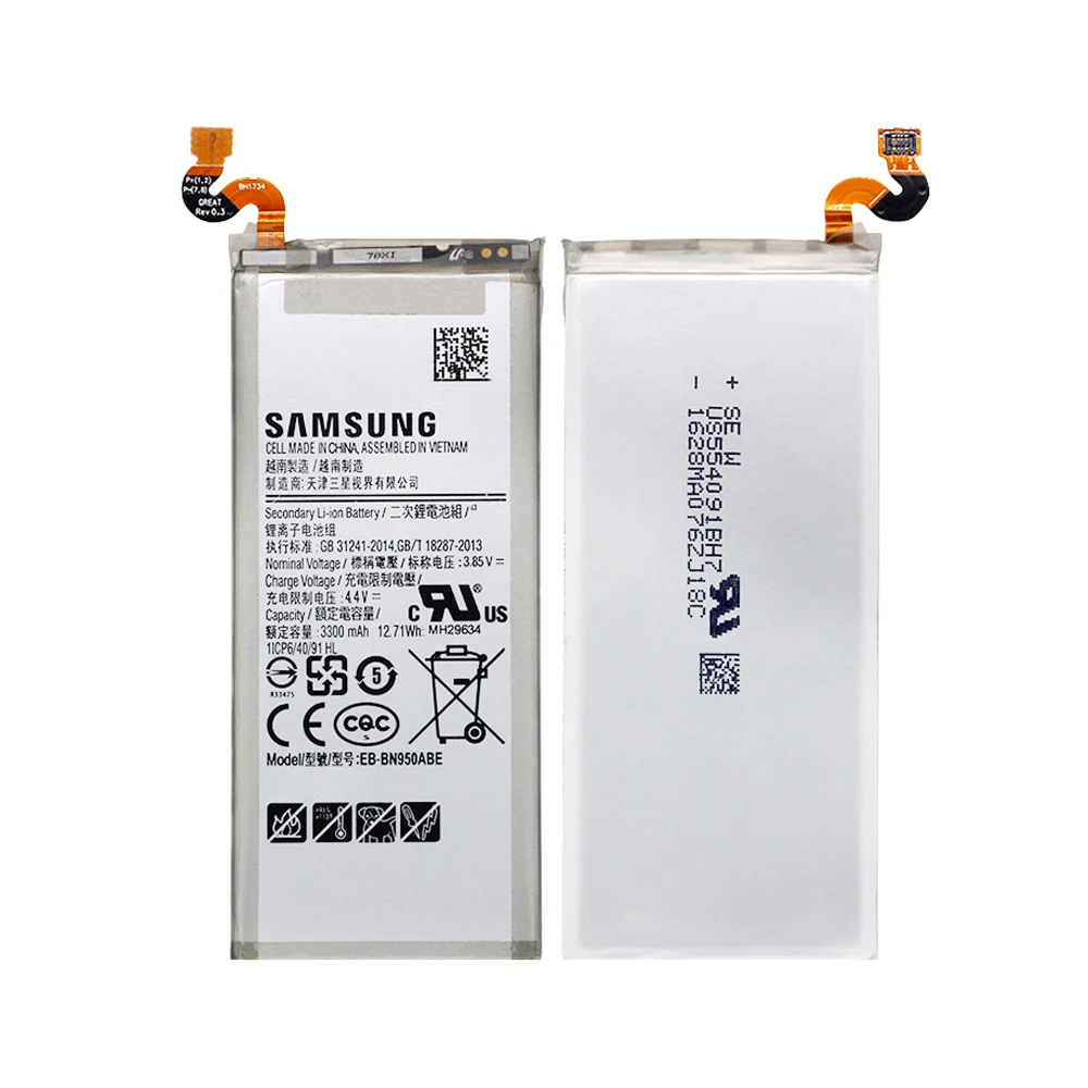 Аккумулятор для samsung N950 EB-BN950ABE 3300 мАч для samsung Galaxy Note8 N950F N950U N950A N950N Сменный аккумулятор для телефона