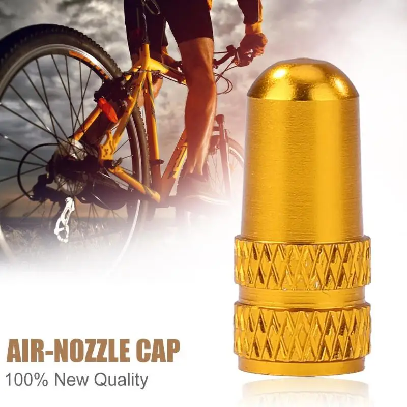 Aluminum Alloy MTB Bicycle Tire Gas Nozzle Valve Caps Cycling Dust Cover