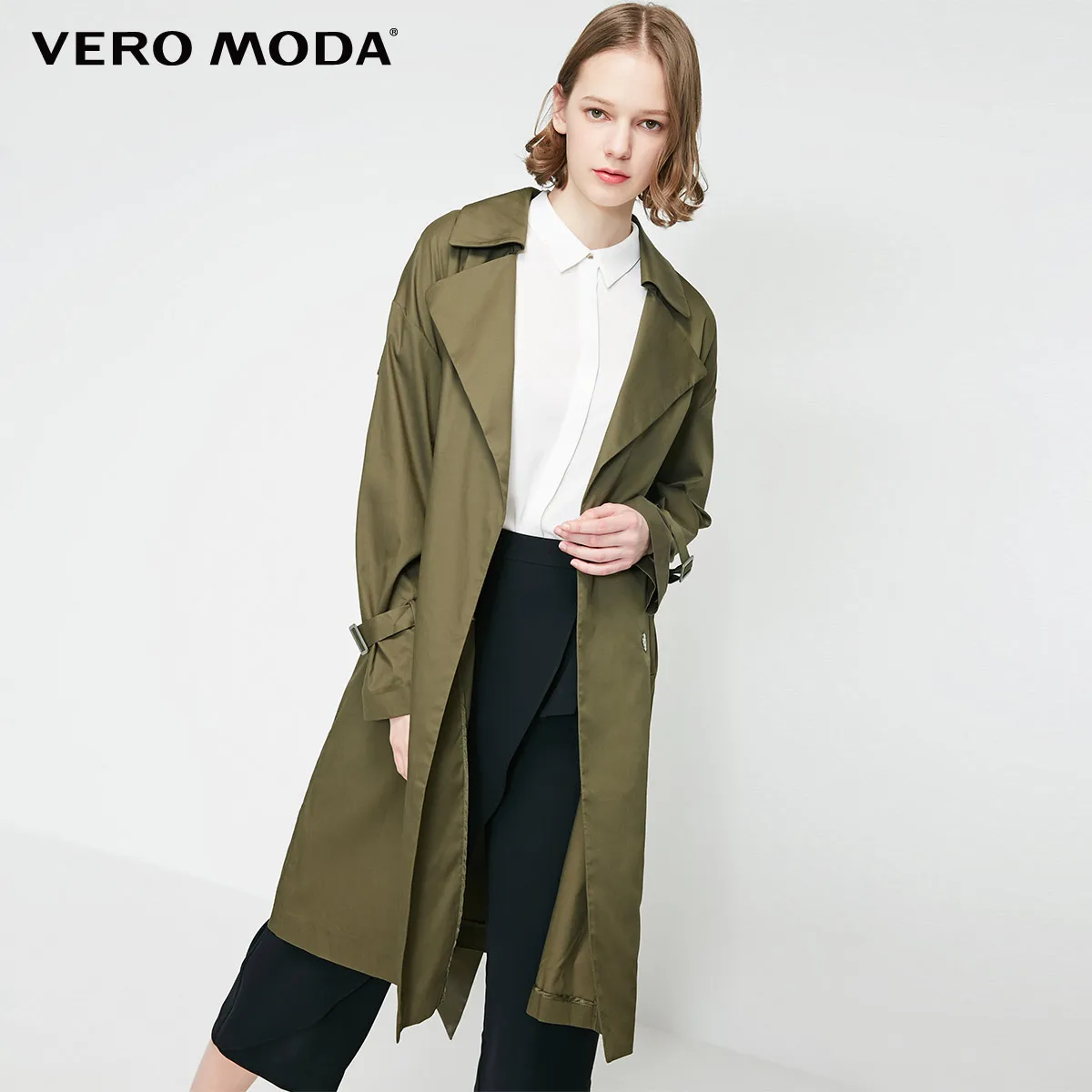 Safari Vero Moda Женский Тренч со шнуровкой на талии | 319121538 - Цвет: Safari